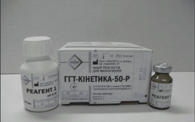 ПК 03.3-06 ГГТ-КІНЕТИКА-50-Р Набір реагентів для визначення активності гамма-глутамілтрансферази кінетичним методом 50 проб